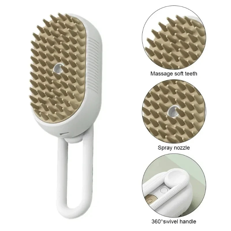 Steaming Pet Grooming Brush