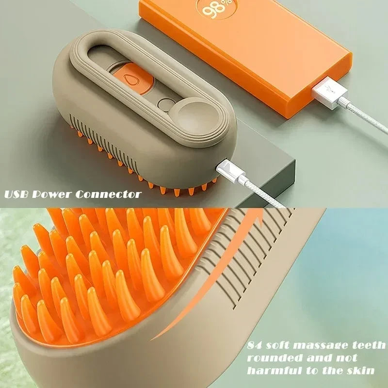 Steaming Pet Grooming Brush