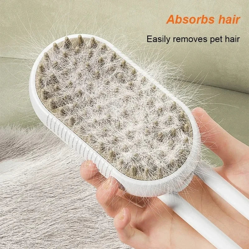 Steaming Pet Grooming Brush