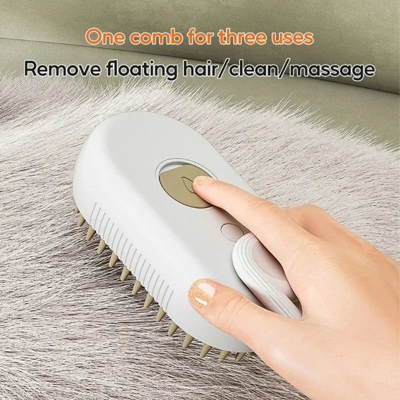 Steaming Pet Grooming Brush