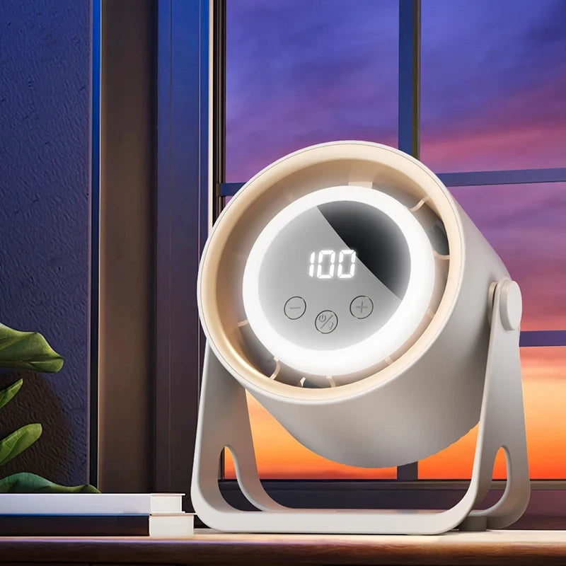 Portable Desktop LCD Cooling Fan