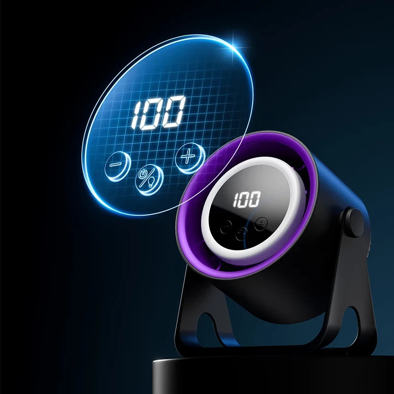 Portable Desktop LCD Cooling Fan