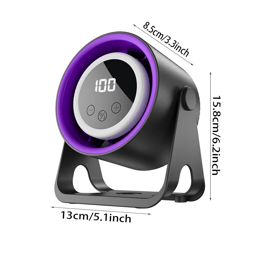 Portable Desktop LCD Cooling Fan