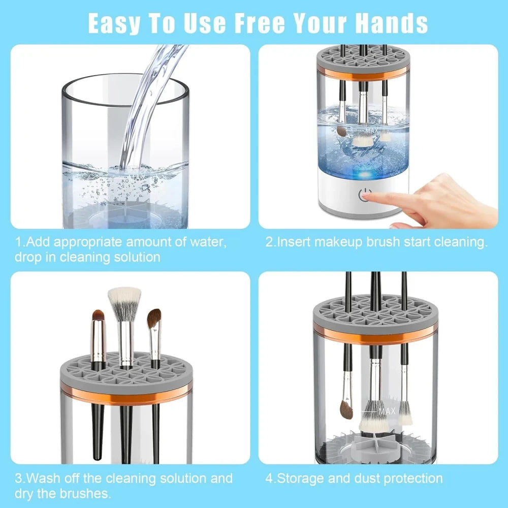 Portable Electric Makeup Brush Cleaner