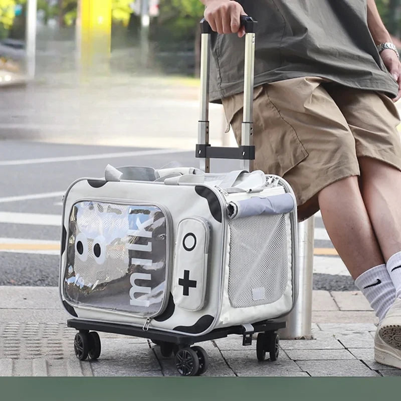 Portable Pet Trolley Case