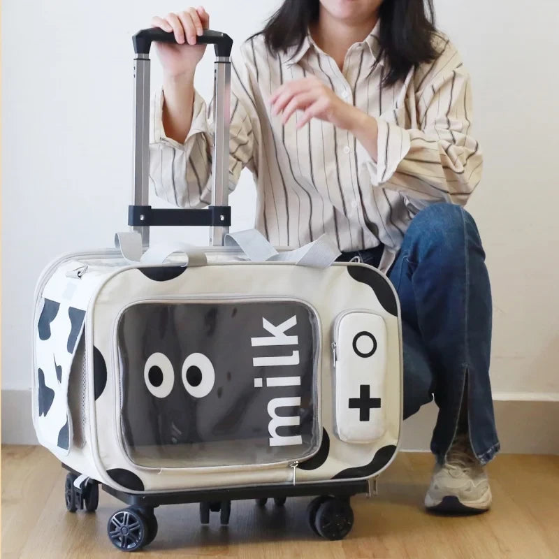 Portable Pet Trolley Case