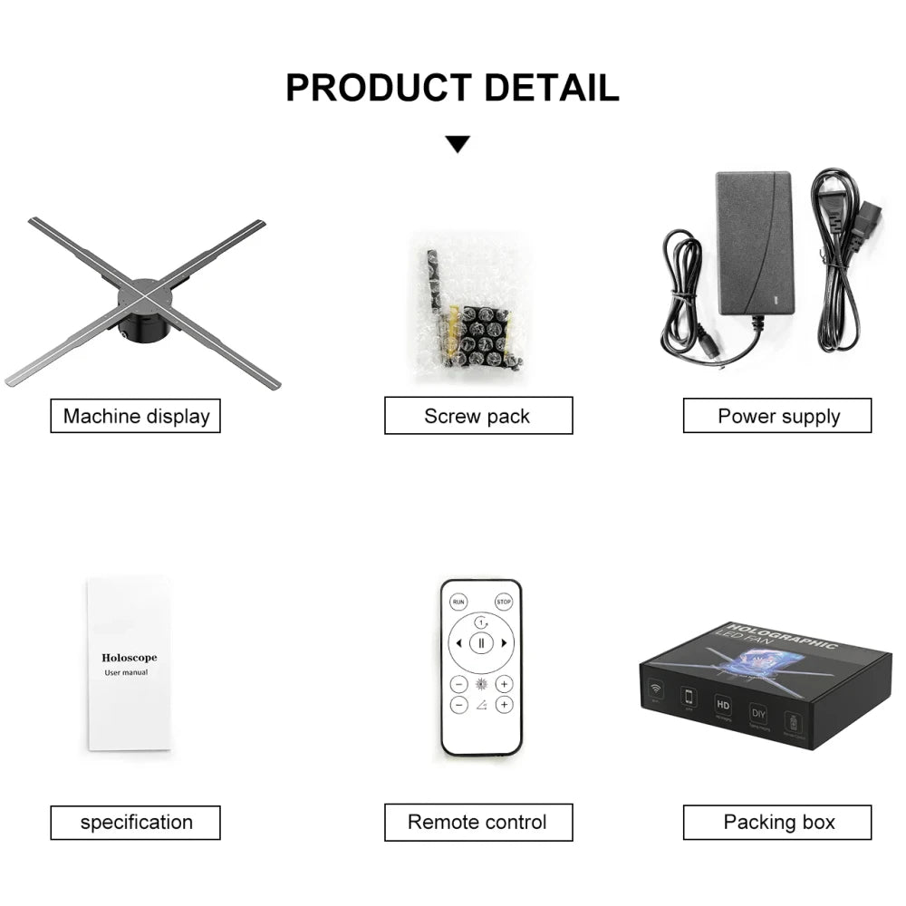 3D Hologram Projector Fan
