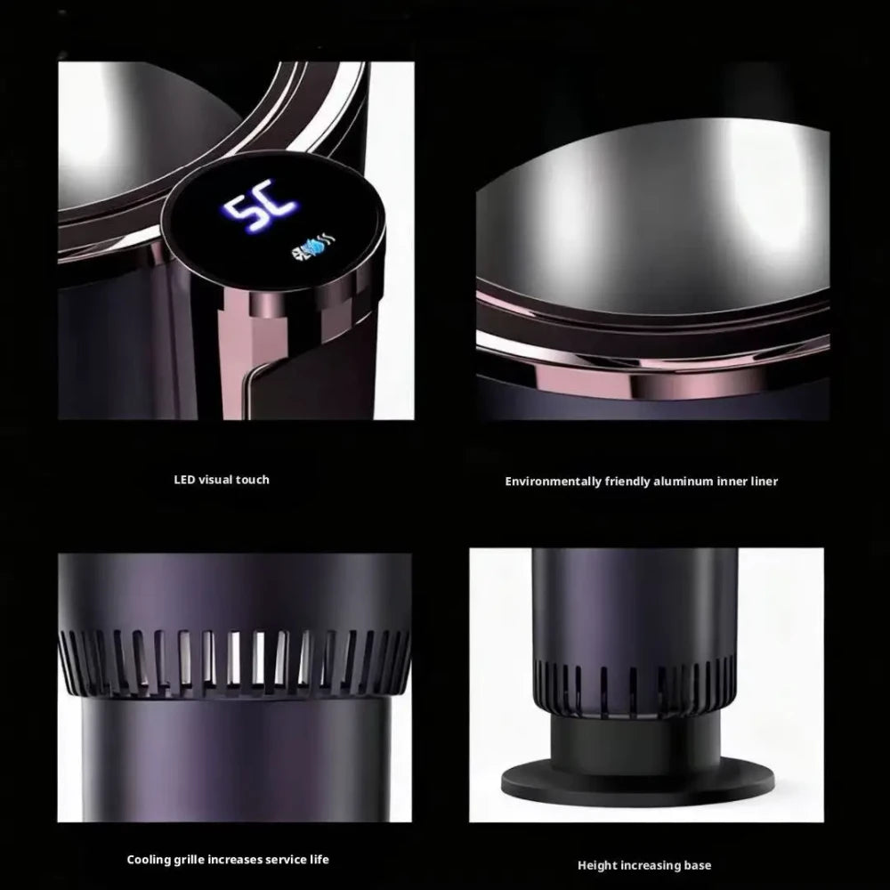 Dual-Function Car Beverage Cooler and Warmer