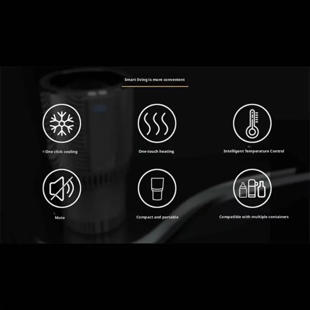 Dual-Function Car Beverage Cooler and Warmer