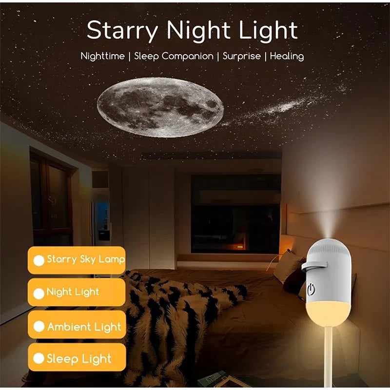Starry Sky Galaxy Projector Night Light