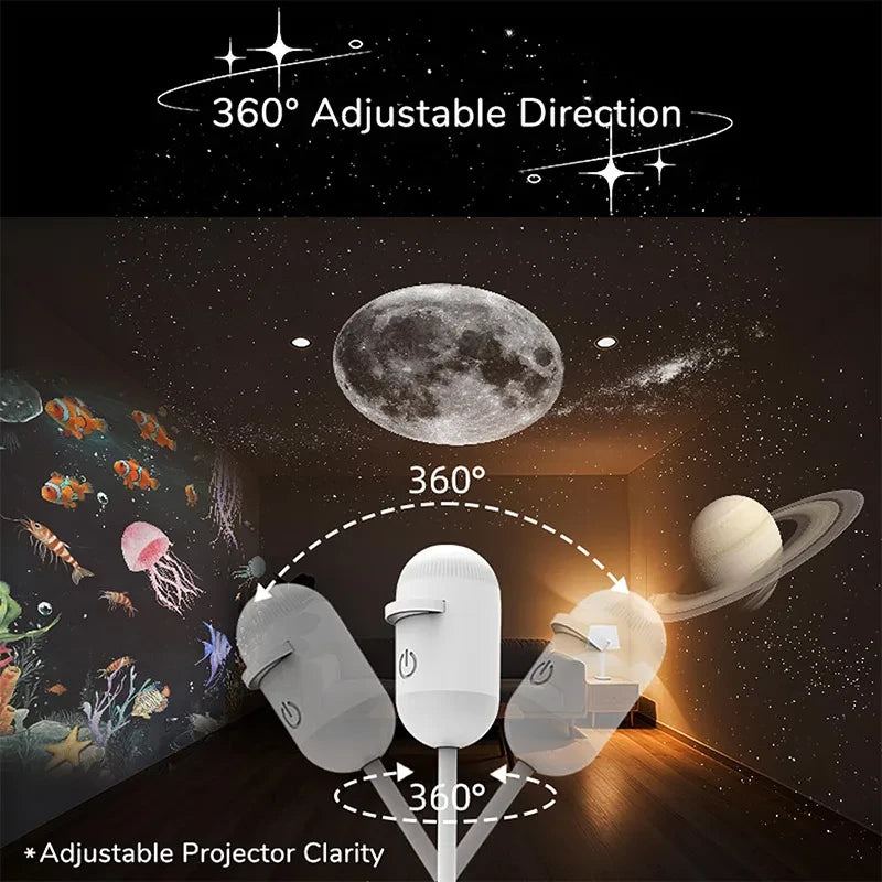 Starry Sky Galaxy Projector Night Light