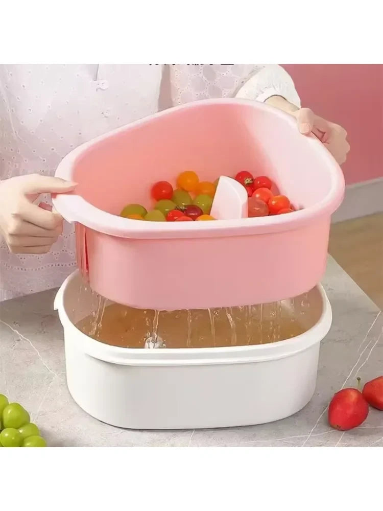 Rotating Vegetable Washing Bowl