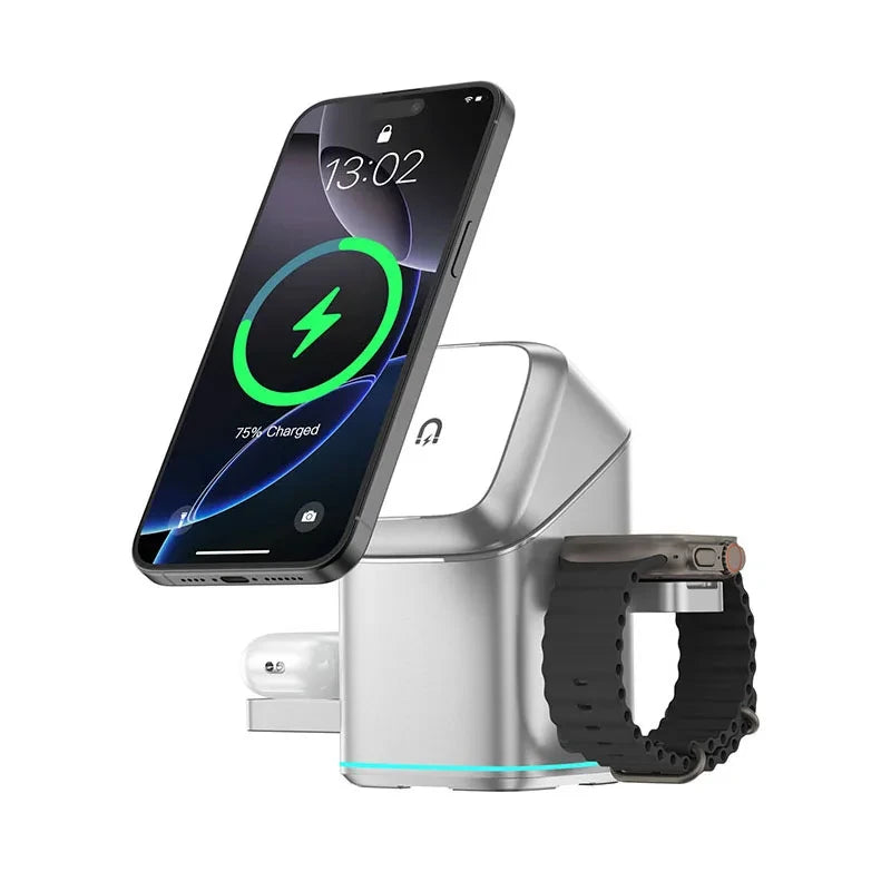 Magnetic 3-in-1 Charging Cube