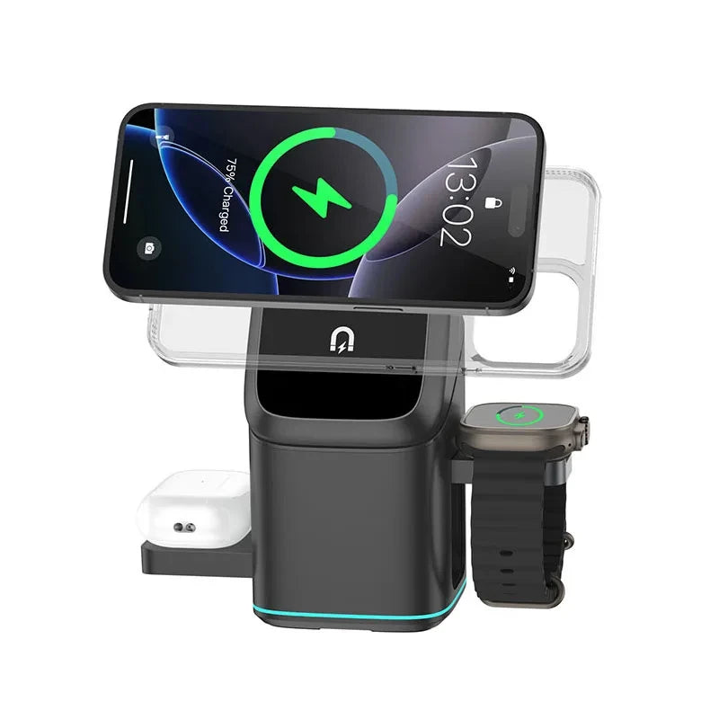 Magnetic 3-in-1 Charging Cube