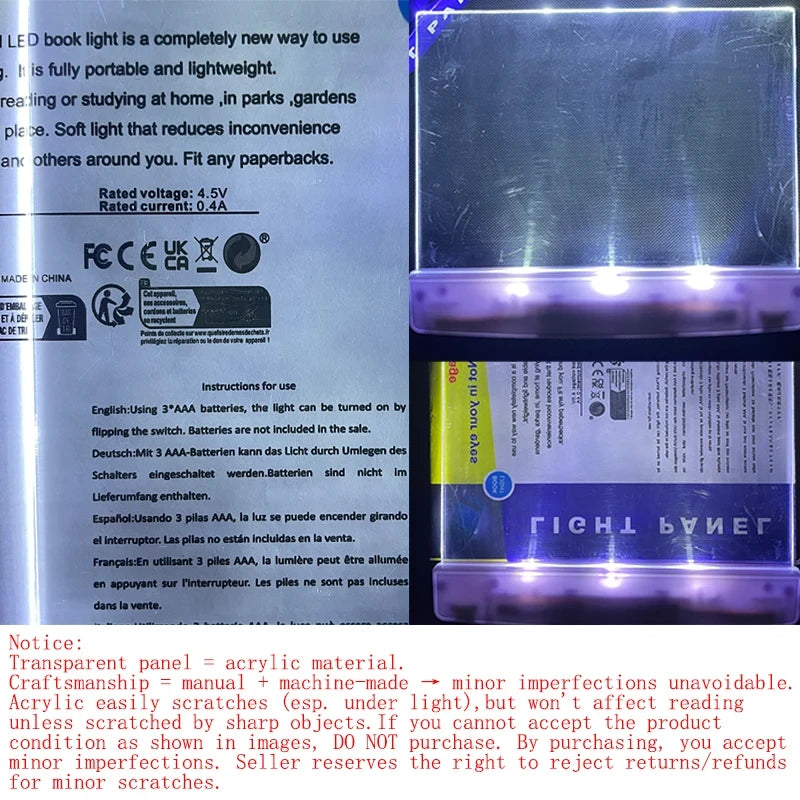 Portable Eye-Care LED Reading Lamp