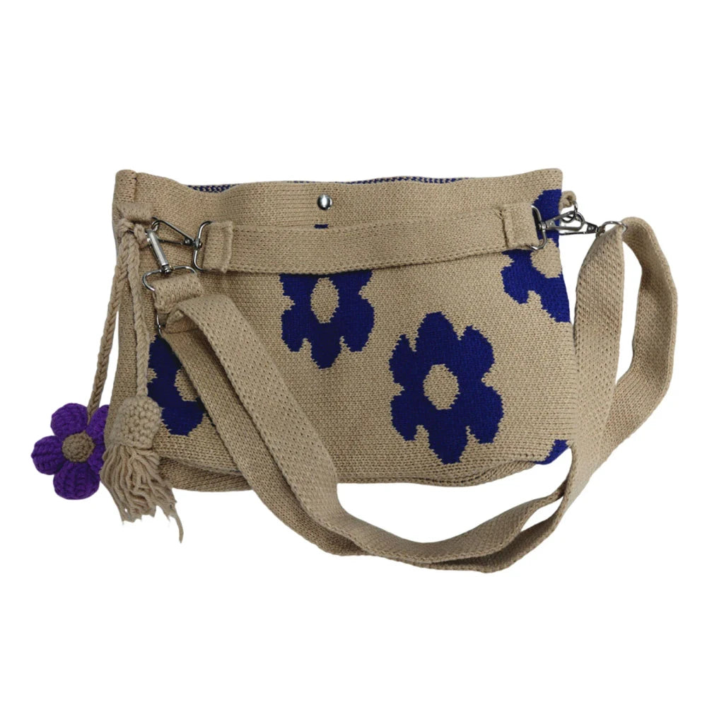 Bohemian Crochet Floral Tote