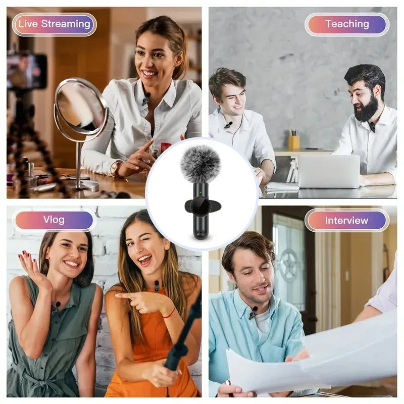 Wireless Lavalier Mobile Microphone